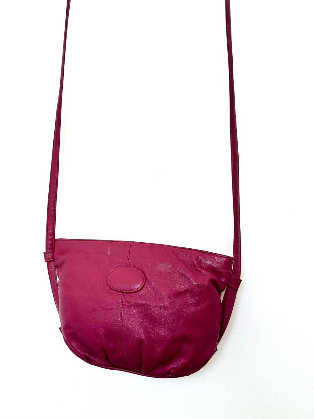 Brenalini by Jonotti Vintage Crossbody Bag in Fuchsia 1980s
